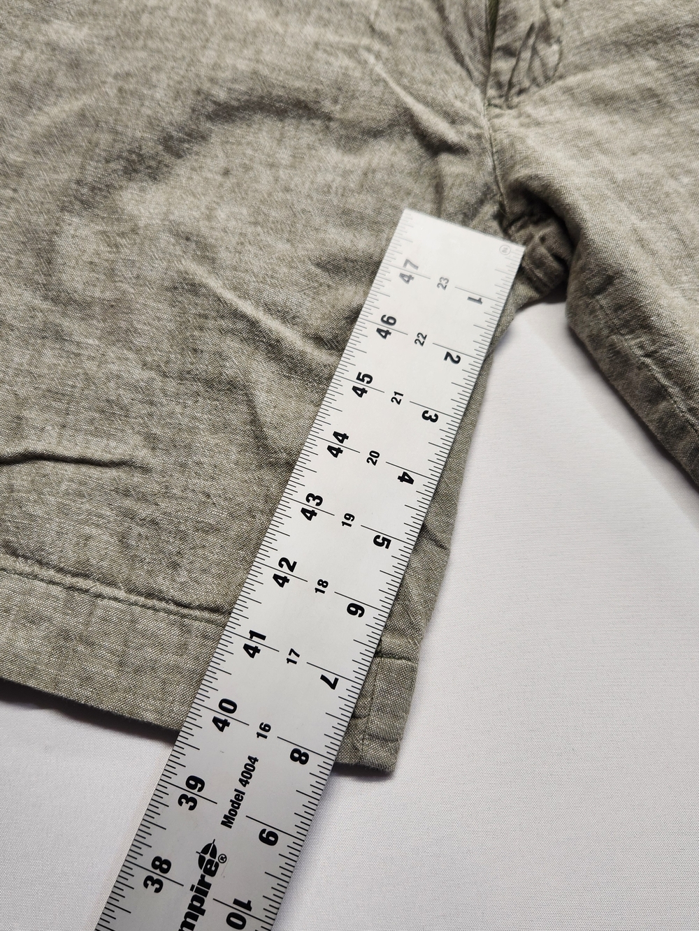 ⭐️Bruno Linen Blend Chino Shorts Sage Green 32 Classic Coastal - Picture 3 of 13